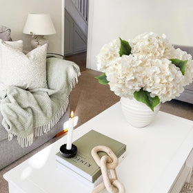 JINWOE hydrangea cream bouquet option for a lush, lasting display