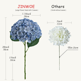 JINWOE hydrangea ornamental decor for table or shelf