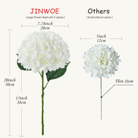 JINWOE wedding centerpieces with four independent hydrangea heads