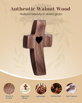 JIUKONG Cross Natural Walnut Grain: unique wood patterns make every piece one-of-a-kind.