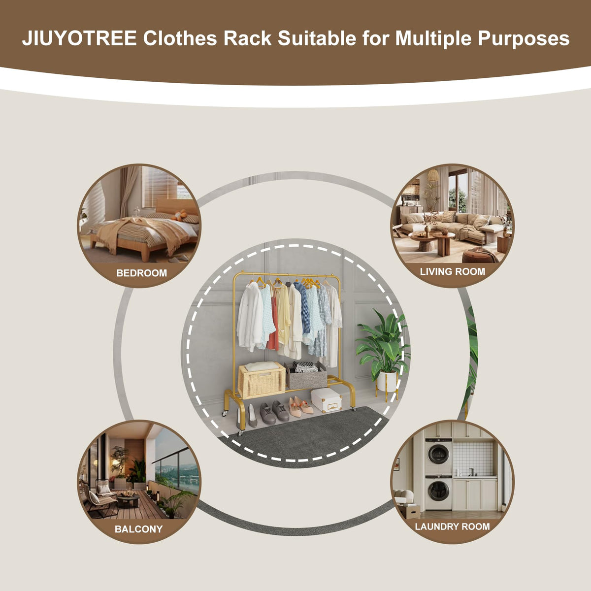 JIUYOTREE easy-assembly guide makes setup quick and simple