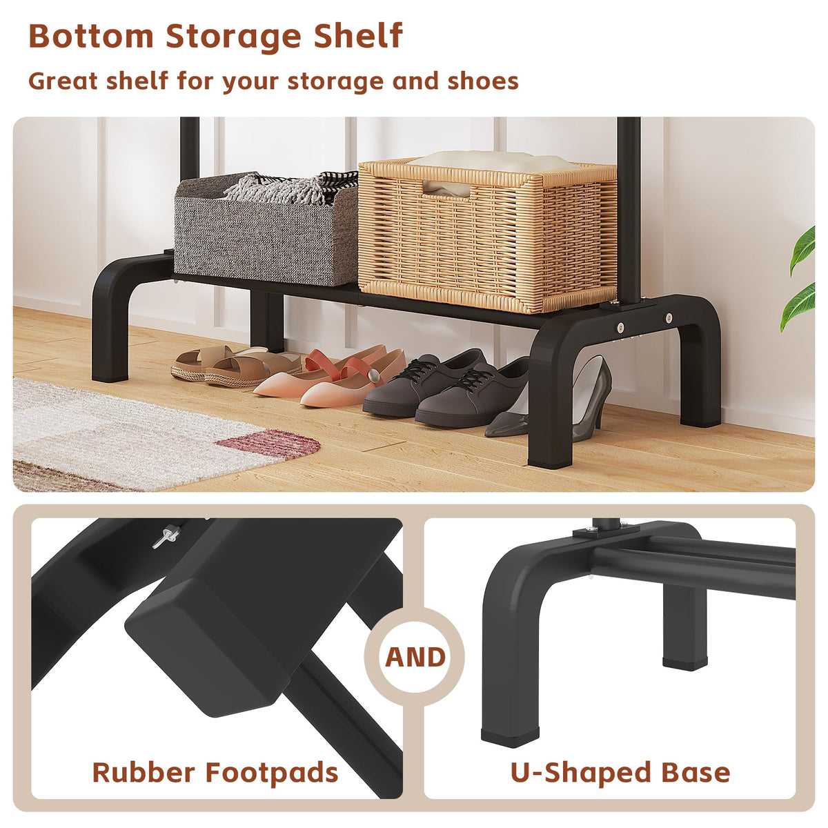 JIUYOTREE versatile rack for home, boutique, or theater backstage use.