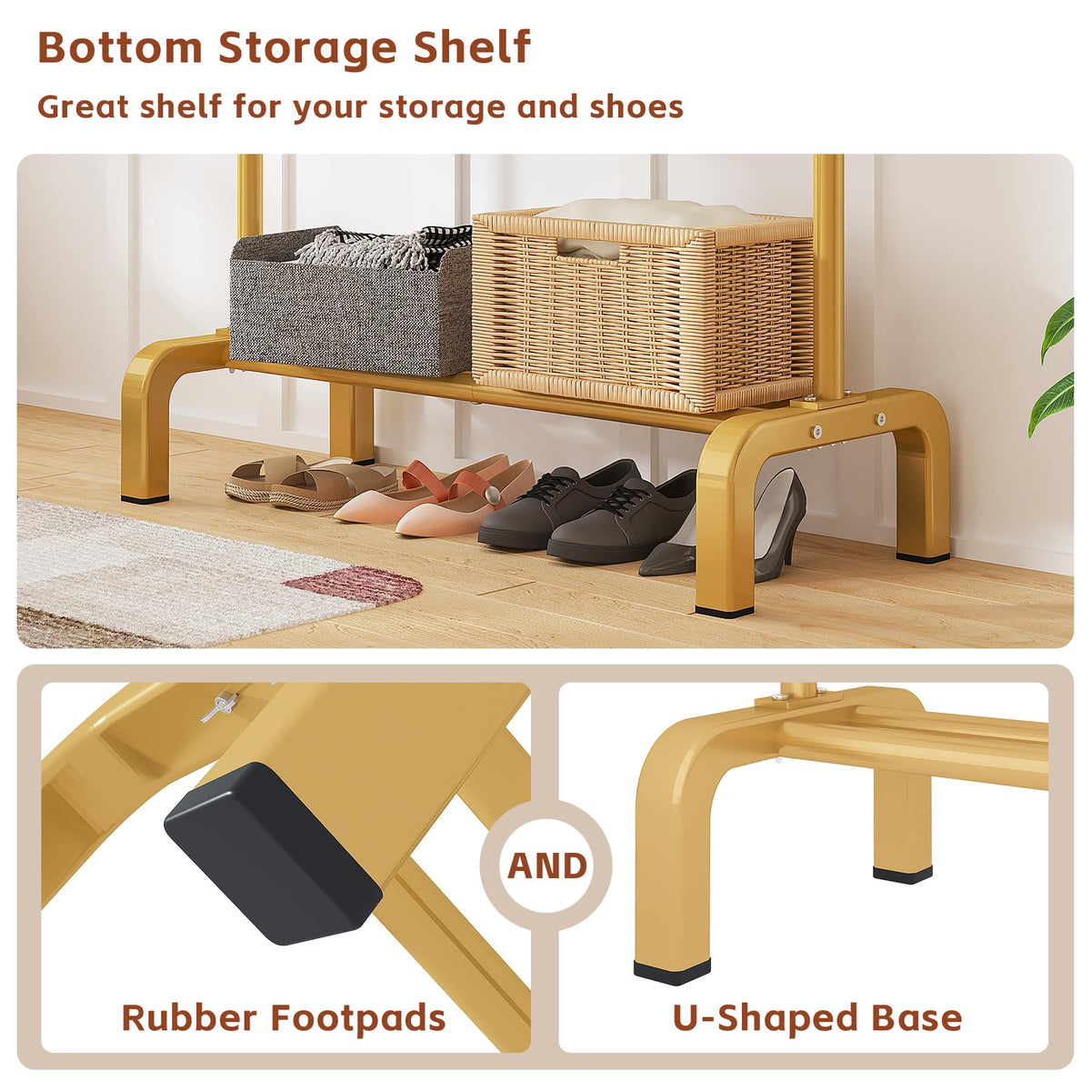 JIUYOTREE stable design with two non-slip beads to keep clothes secure
