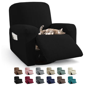 JIVINER 3-piece recliner slipcover covering a chair for a refreshed look