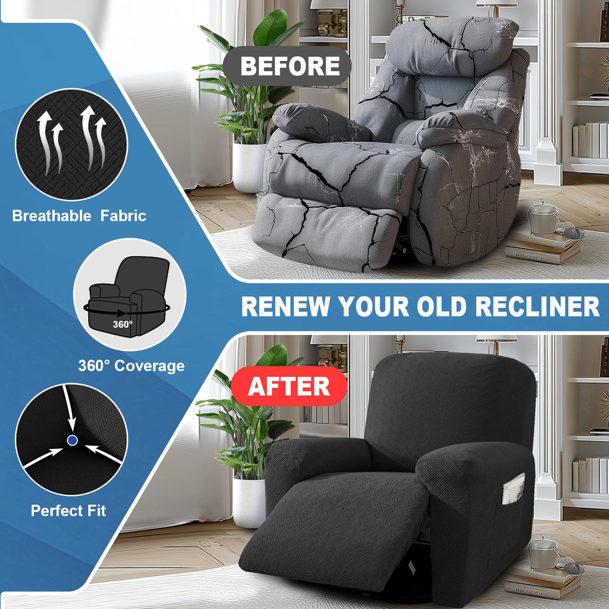 Easy-install design by JIVINER for quick room refresh