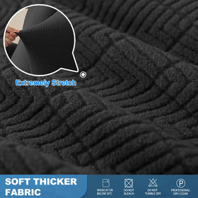 Elastic bottom and ropes secure the JIVINER slipcover in place
