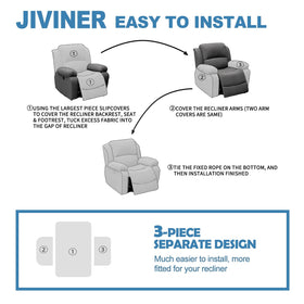 Fits recliners with backrest 24–33 inches by JIVINER
