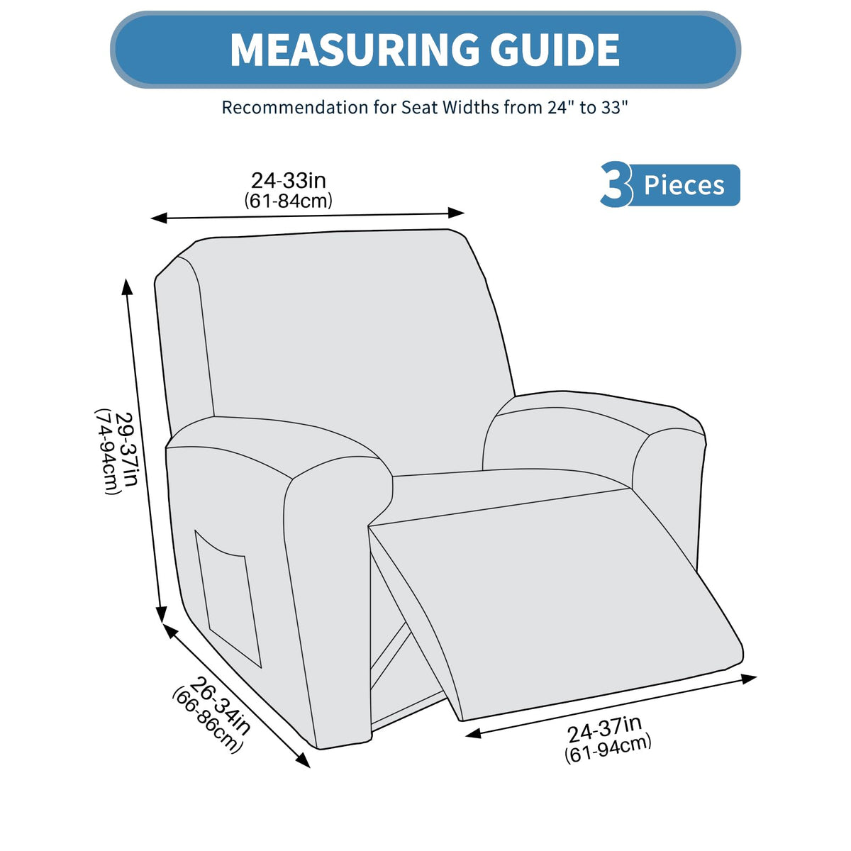 Machine washable fabric from JIVINER slipcover for simple care