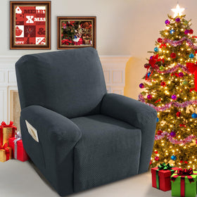 JIVINER stretch recliner cover around the armrests offers protection and a soft touch.