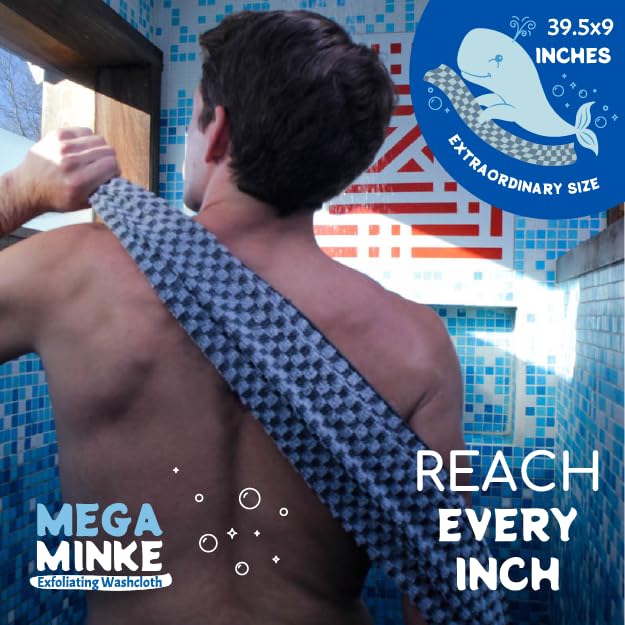 JJ KENT Mega Minke machine-washable washcloth for easy care.