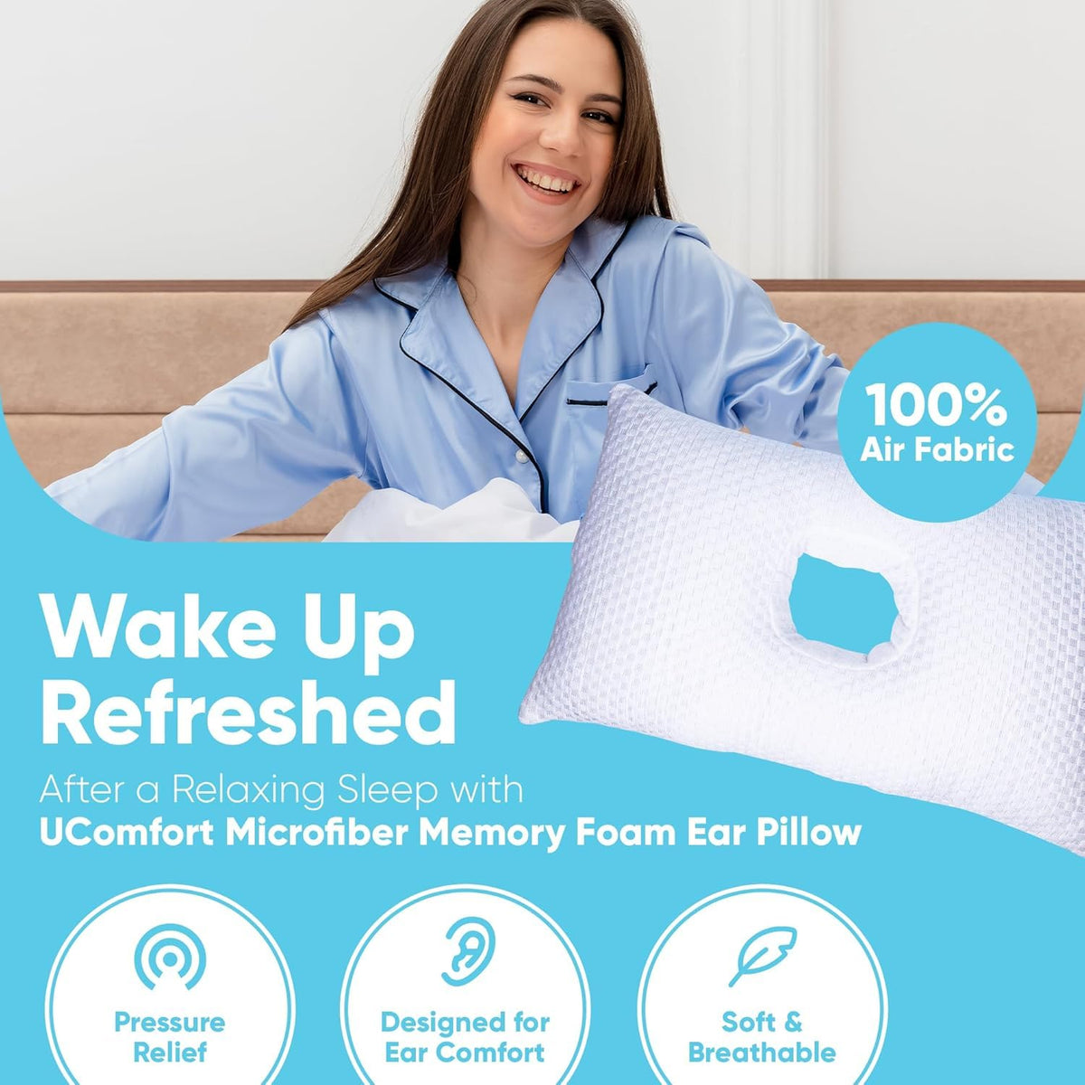 JJ Redd breathable microfiber pillowcase keeps you cool and fresh through the night.