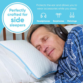 JJ Redd ear pillow with travel bag offers portable comfort for on-the-go nights.
