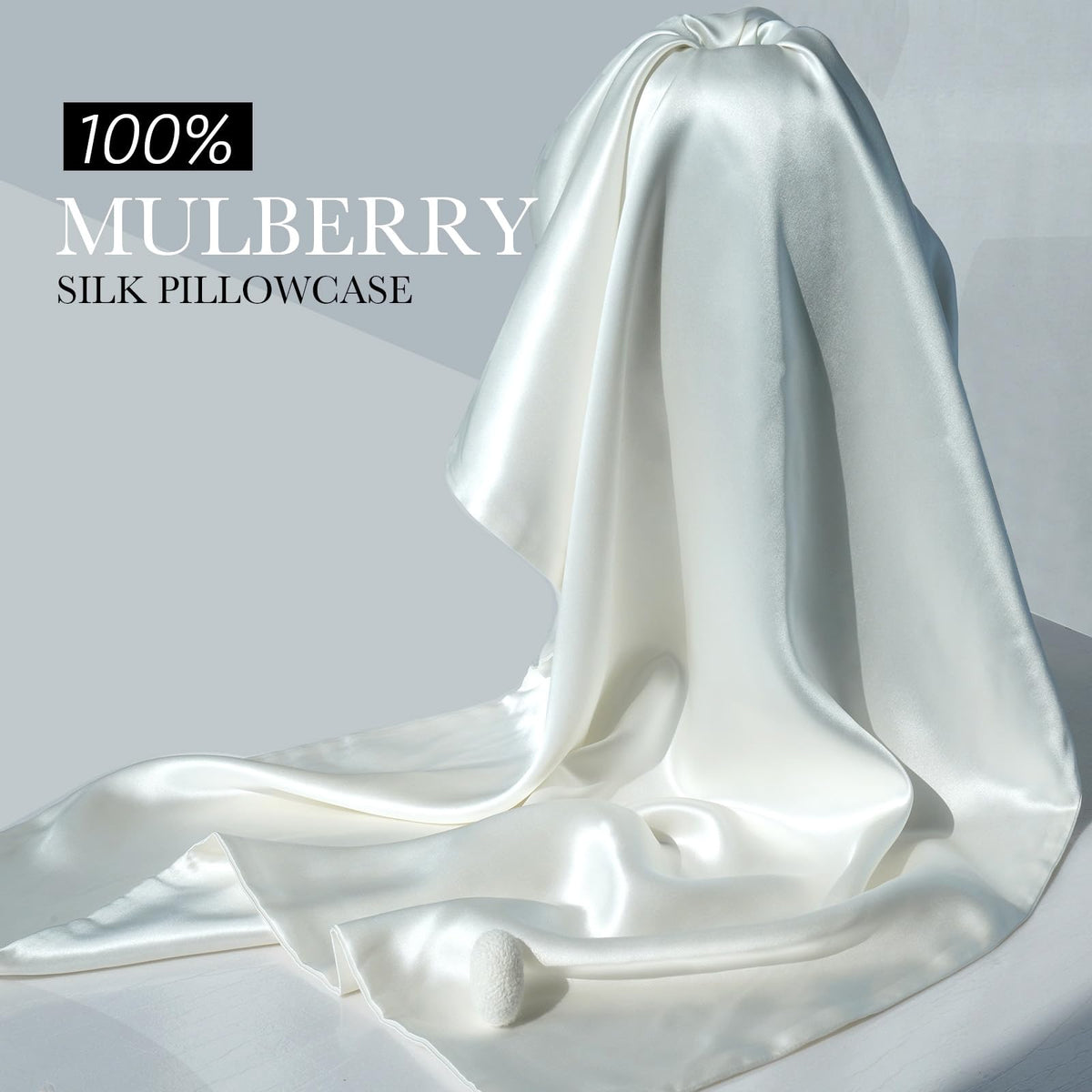 JJIMOO 22 momme silk pillowcase in bed demonstrating luxurious everyday use