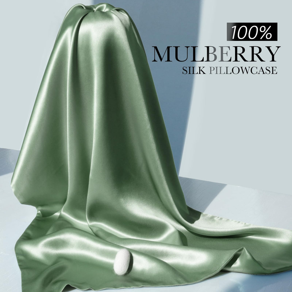 J JIMOO silk pillowcase suggests reduced friction for smoother morning hair.