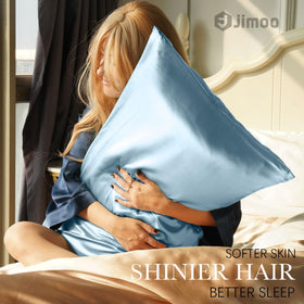 JJIMOO hidden zipper detail ensures secure pillow fit overnight.