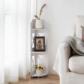 JJINXIAMU PVC material shelf offers lightweight, moisture-friendly storage.