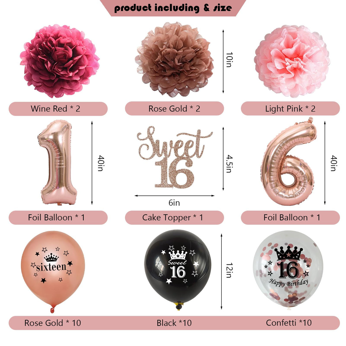 JKIYT 16 cake topper highlights the birthday milestone
