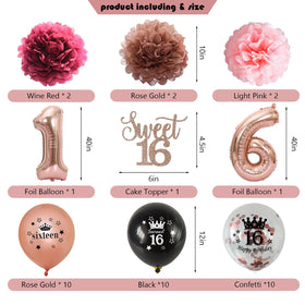 JKIYT 16 cake topper highlights the birthday milestone