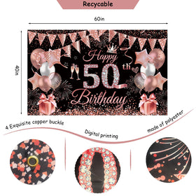 JKIYT black and sequined balloons add contrast and sparkle to the decor