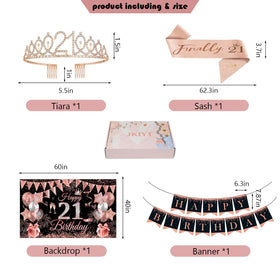 JKIYT rose gold crown tiara adds a regal touch