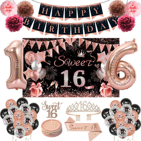 JKIYT Sweet 16 banner for festive photos