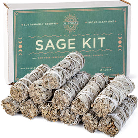 JL Local handcrafted white sage stick close-up for cleansing energy and ritual use.