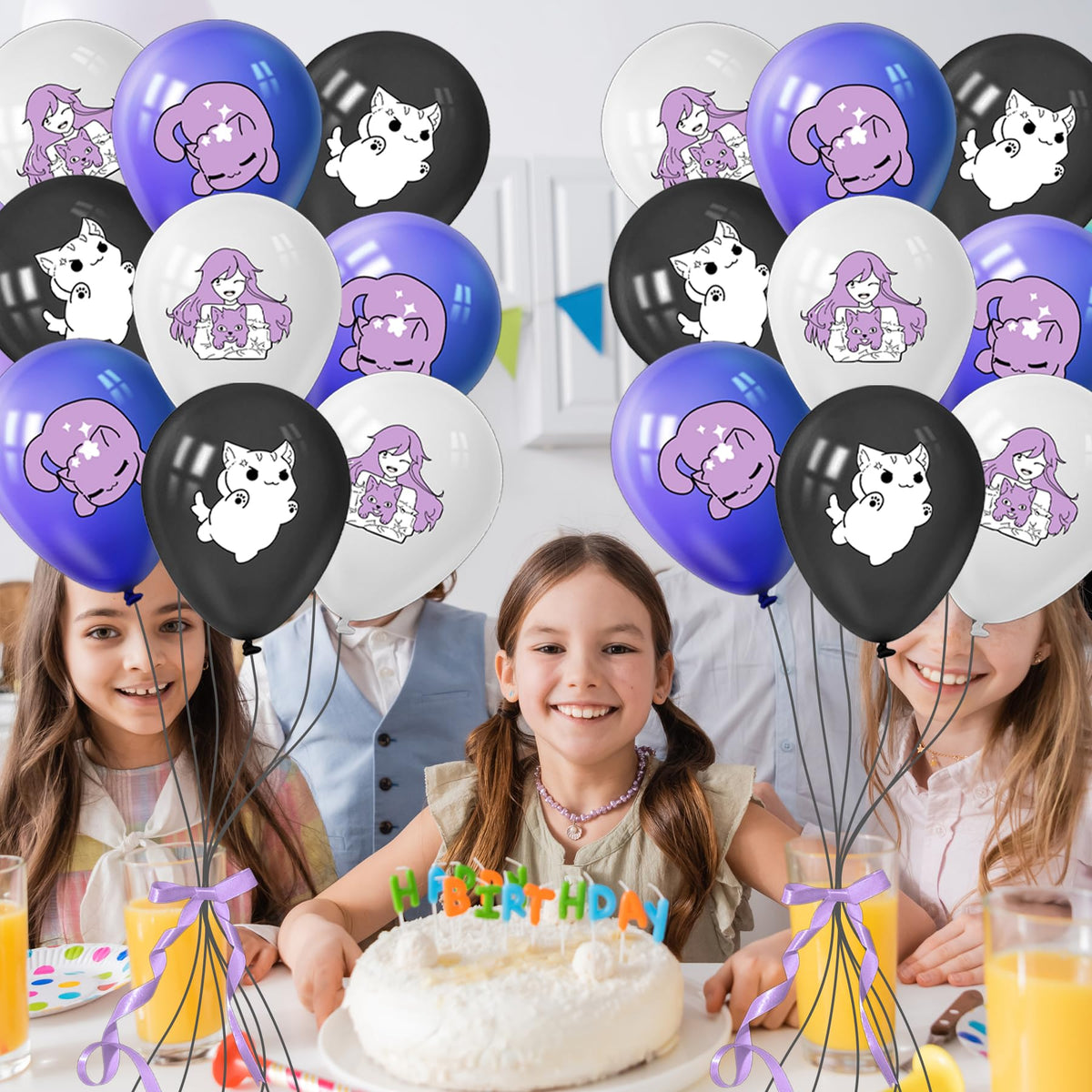Jlemon Cat Game banner creates a cheerful focal point for celebrations