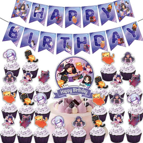 Jlemon Cat Game hanging swirls add movement and whimsy above the table