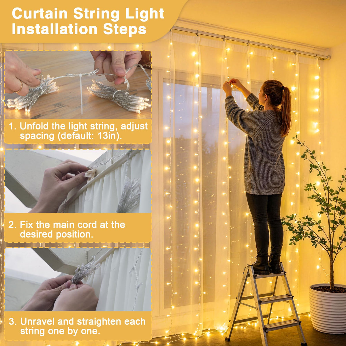 Wide coverage backdrops are ideal for weddings, parties, or cozy bedrooms.