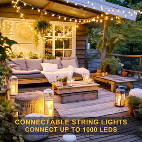 JMEXSUSS globe lights with remote control offer eight lighting modes for flexibility.