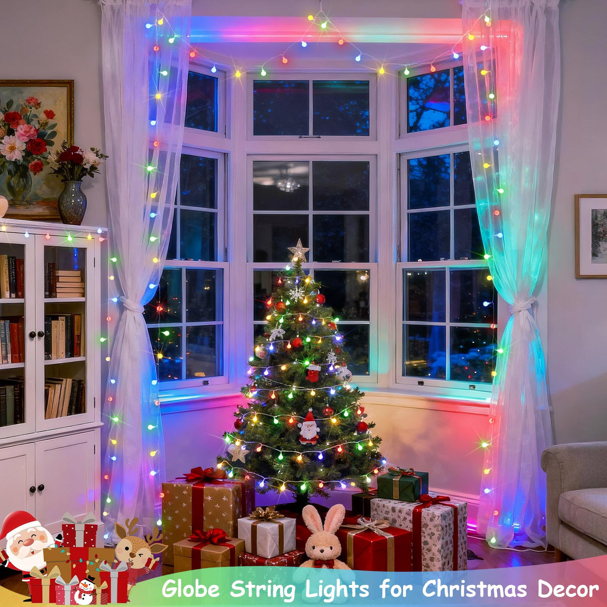 JMEXSUSS 100 LED bulbs provide bright, even illumination.