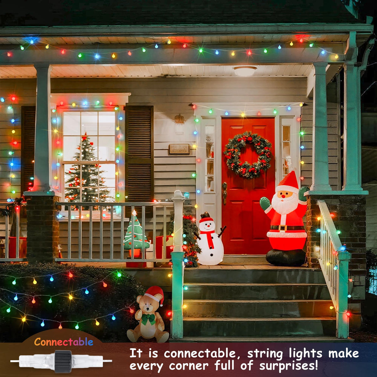 JMEXSUSS Multi-mode lighting creates dynamic displays for parties.