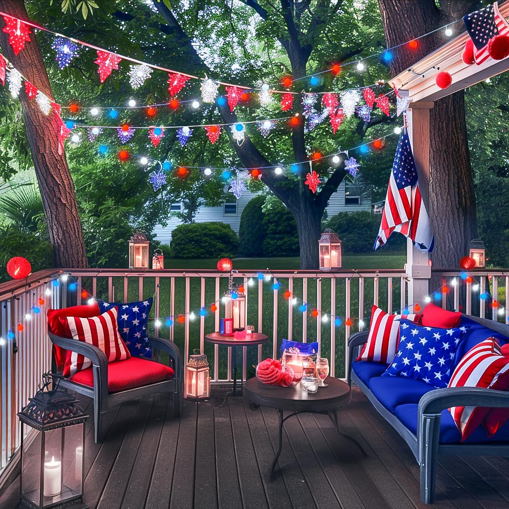 JMEXSUSS patriotic decor ideal for 4th of July and Memorial Day