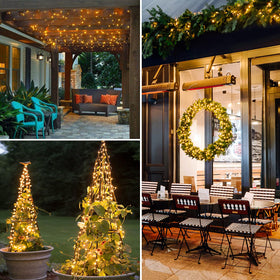 JMEXSUSS battery-powered lights avoid outlets, great for dorm rooms and events.