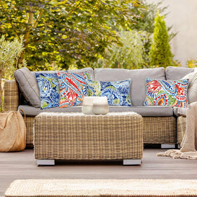 JMGBird pillow features reinforced stitching for lasting outdoor use.
