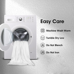JML easy-care, durable fibers resist shedding and fading.