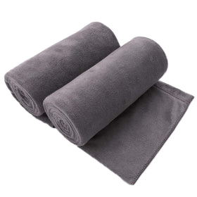 JML microfiber bath towel 30x60 grey, oversized and soft.