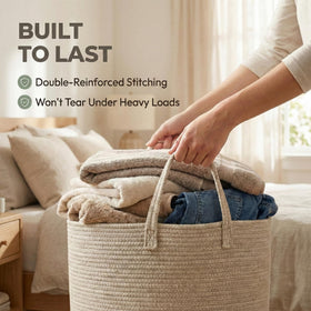 JMvicyroam 115L blanket basket is machine washable for easy refreshment.