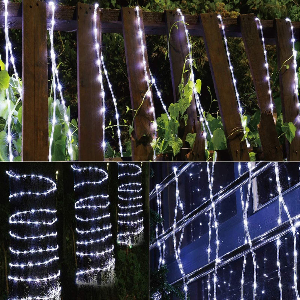 Jnaurb LED rope light install kit for quick end-to-end connectable setup