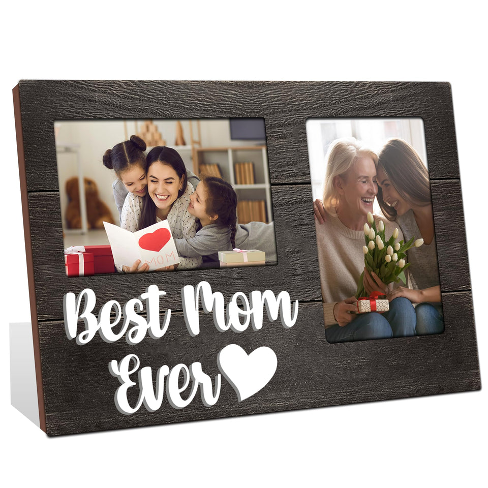 JNDJE 3D word frame showing Best Mom Ever for cherished memories.