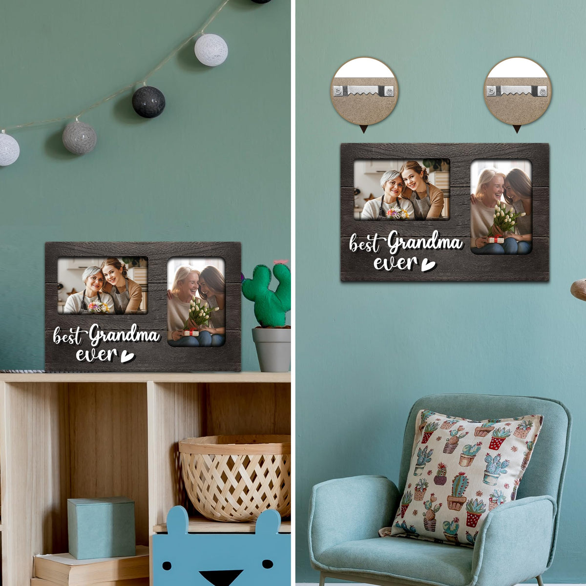 JNDJE back-loading design makes photo updates simple
