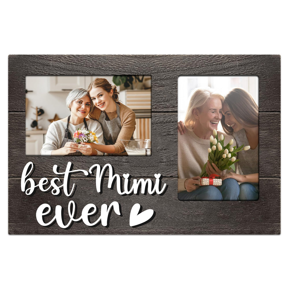 JNDJE Mimi Gifts 3D word frame with textured display for memories