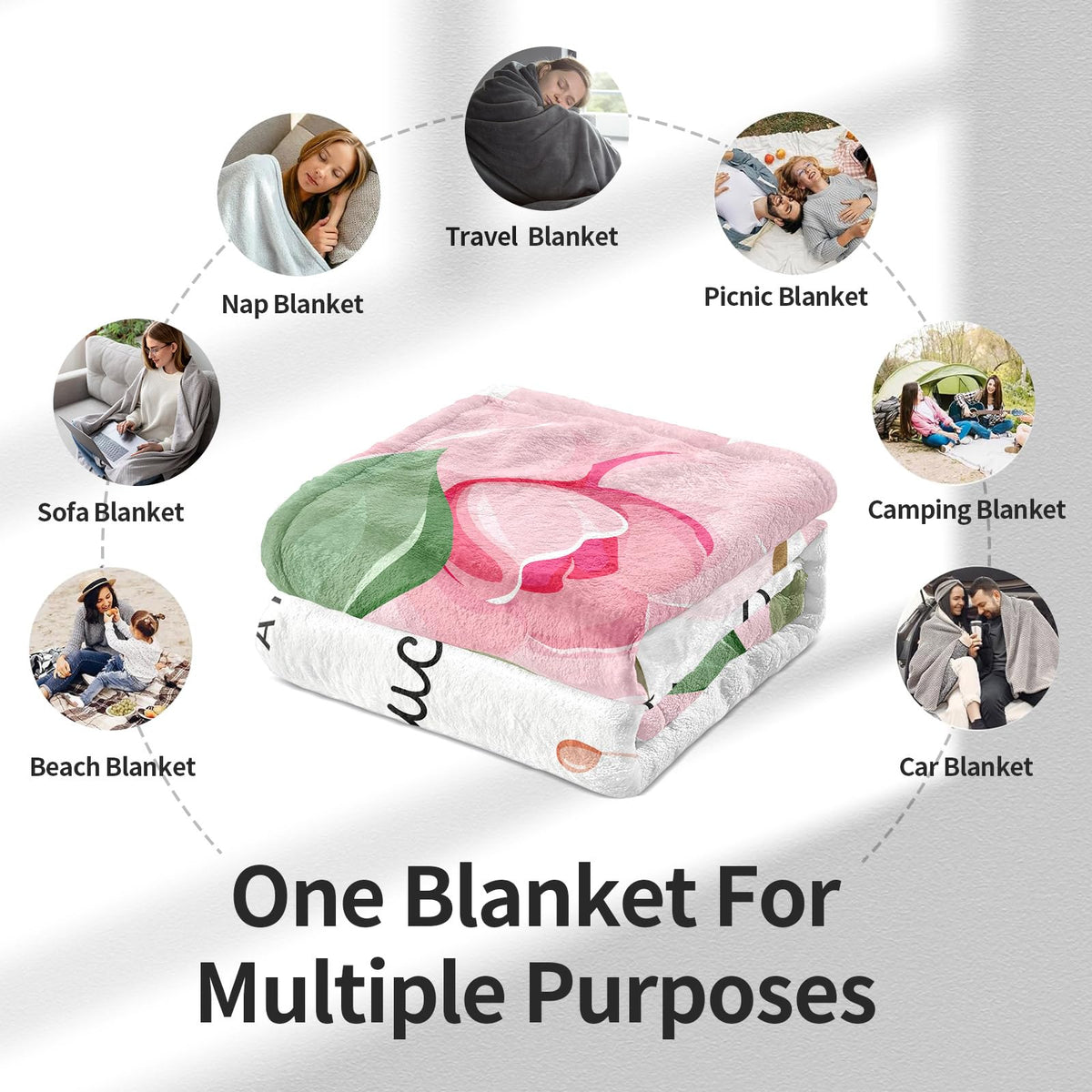 Jnufoju abuelita blanket neatly folded on sofa for decor and warmth