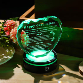 JOASURA multicolor LED base enhances display with celebratory lighting.