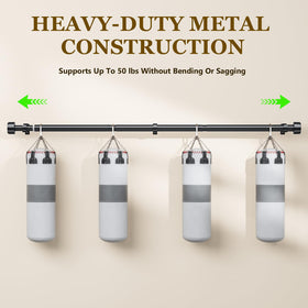 Joawcy curtain rod connected segments with screw system for stability