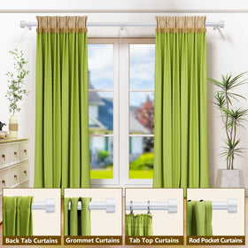 Joawcy curtain rod shows 50-pound support for heavier drapes