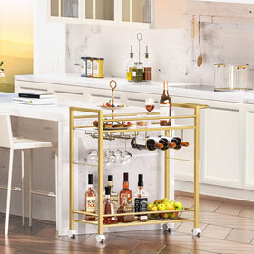 Joaxswe bar cart easy-assembly with clear instructions for quick setup.