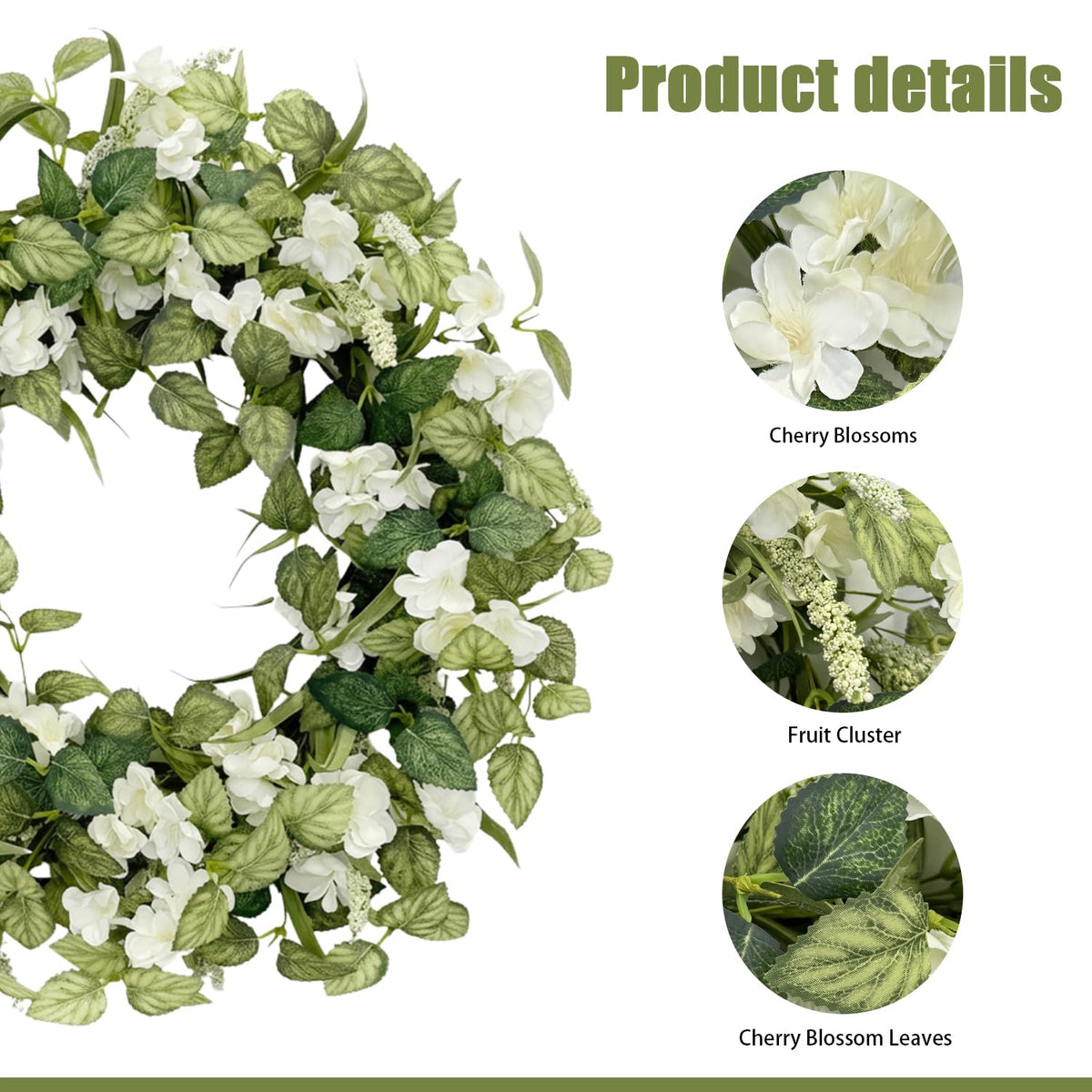 Jobflower durable high quality wreath ideal for porch decor.