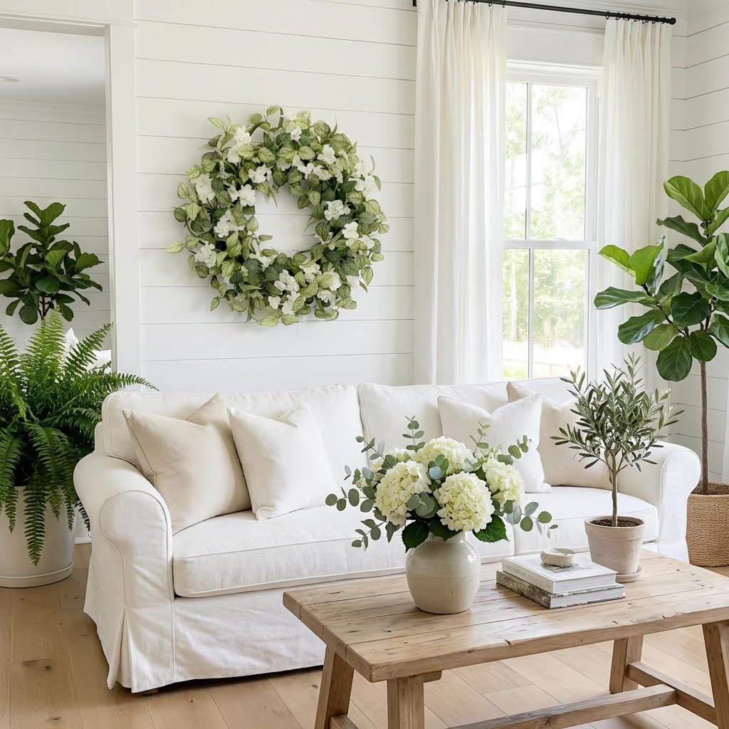 Jobflower natural grapevine base for a durable farmhouse backdrop.