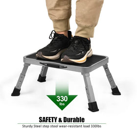 Jocauto step stool with three adjustable heights for versatile tasks.